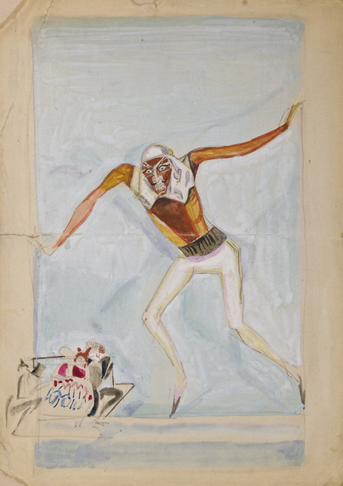 1922 Эскиз костюма. «Синьор Формика» по Э.Т.А.Гофману, Камерный театр. Бум, акв, гуашь. НГА (480x680, 88Kb)