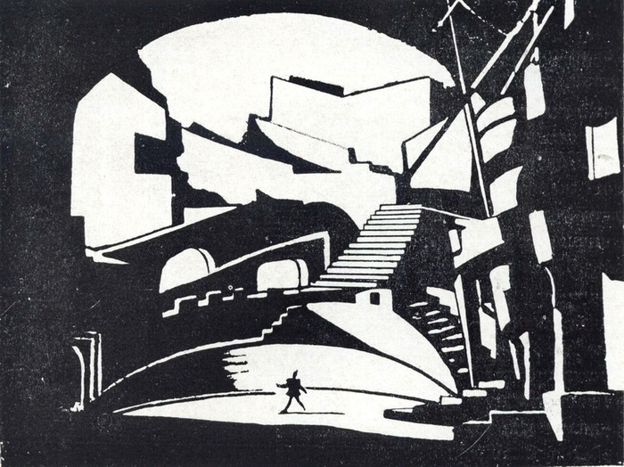 1923 Риенци, опера Р.Вагнера. Театр б. Зимина. Макет декорации (700x524, 149Kb)