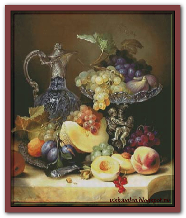 grapes and plums (598x700, 319Kb)