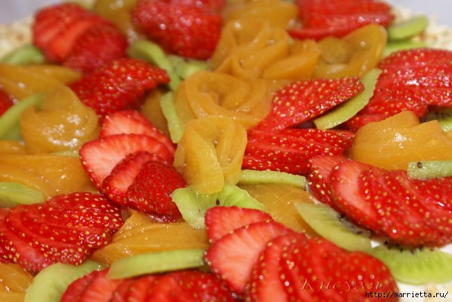 Сливочный ягодно-фруктовый торт. Вкусный рецепт (17) (655x438, 180Kb)