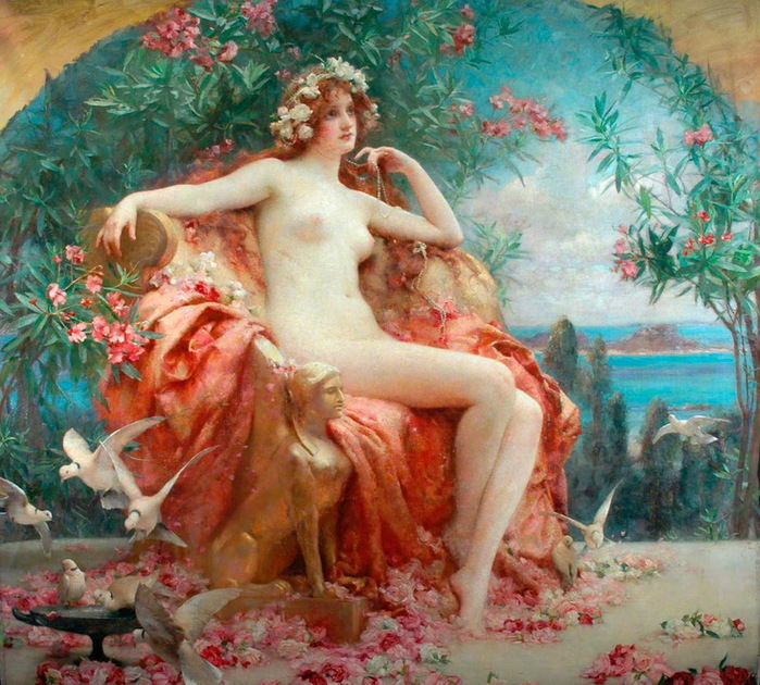 1895 Roses of Youth, ,. 175185.5, Scarborough Art Gallery, Scarborough, N Yorkshire. (700x630, 190Kb)