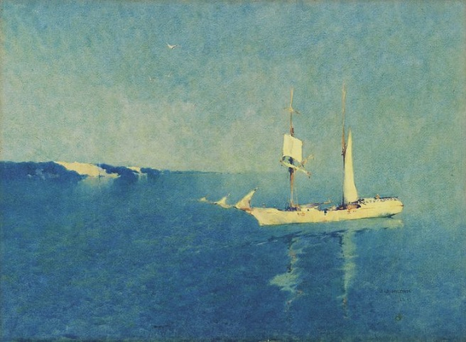 Island schooner, Moreton Bay 1910. (656x482, 240Kb)