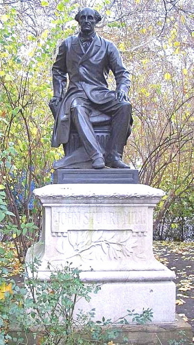 1878 John Stuart Mill, London (1806-1873) Bronze on stone base with decorative relief. Temple Gardens, Victoria Embankment, London. 2 (394x700, 162Kb)