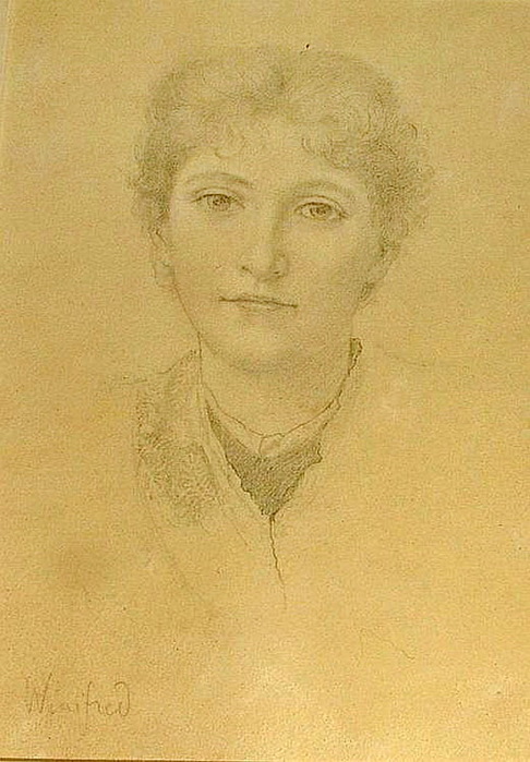 1884 Portrait of the artist's daughter Winifred, , . 24x16cm.  Roseberys, 2010 (486x700, 114Kb)
