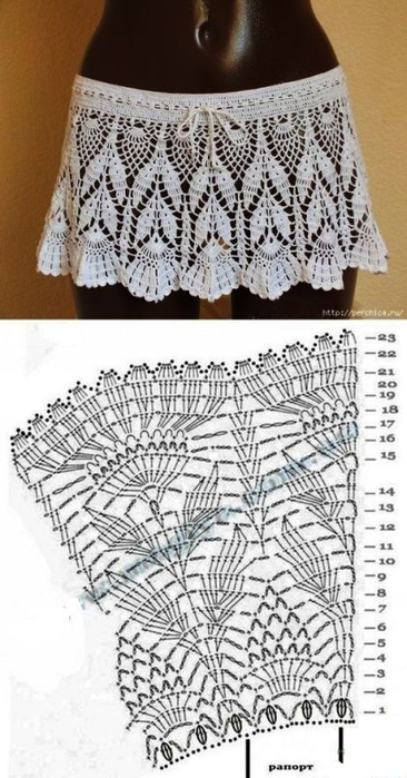 ананас,репей (юбка+схема (366x700, 223Kb)