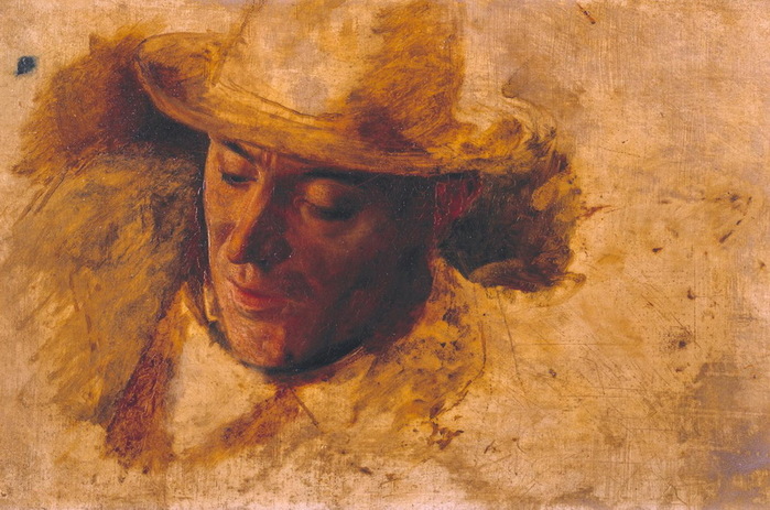 1853 Study of a Man's Head for 'Picciola'. , . 19,7 x 29,2 m   (700x463, 135Kb)