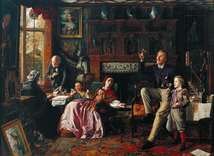 1862 The Last Day in the Old Home. , . 107,3 x 144,8 cm.   (700x510, 157Kb)