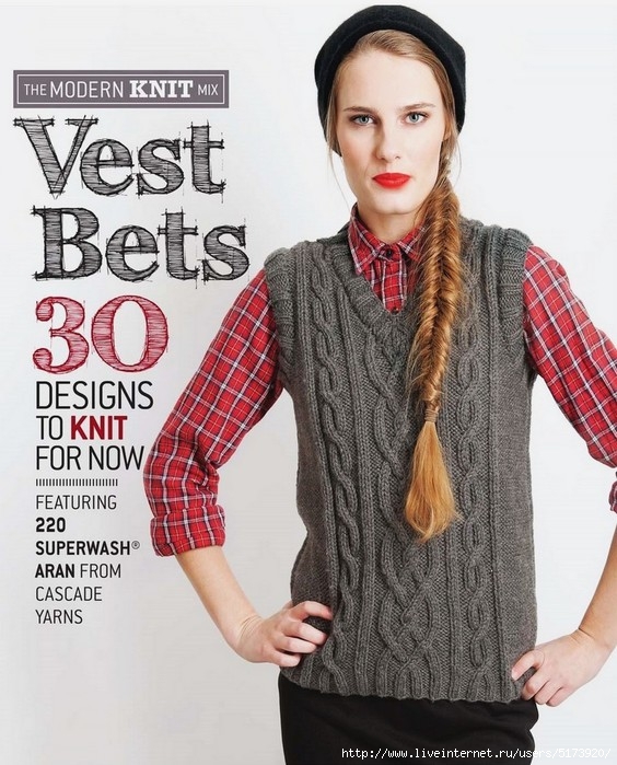 Vest Bets 30 Designs to Knit-0 (564x700, 265Kb)