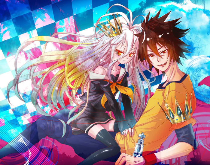 safebooru.org - 1341237 - no game no life king (chess)+shiro (no game no li...