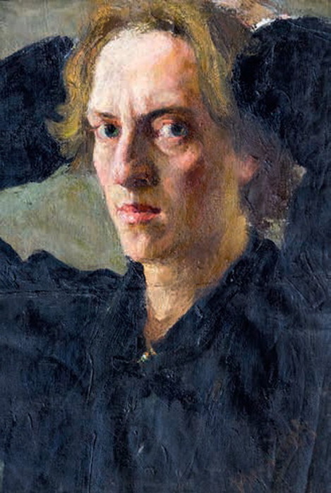 ФОТО Nikolay Ivanovich Mikhailov (1893-1939) Портрет Контстантина Константиновича Чеботарёва, 1917 г. (469x700, 107Kb)