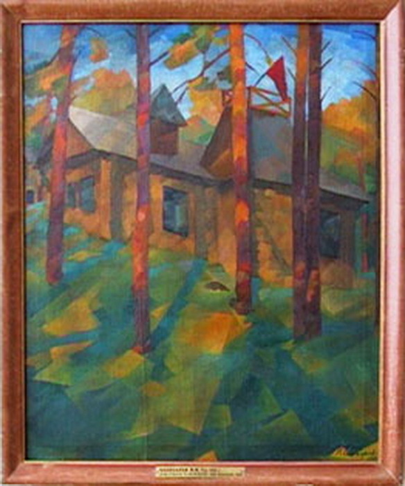 1925 Дом отдыха в Васильеве под Казанью. Х, м. 83 х 68,3 см. Чуваш ХМ (584x700, 106Kb)