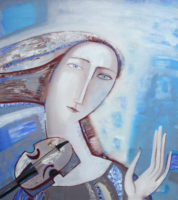 With a violin (600x673, 324Kb)
