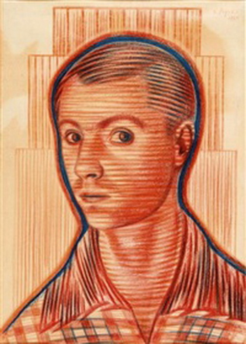1926 Портрет Бориса Кохно. Бум, паст. 51 x 36 cm. ЧС (502x700, 105Kb)