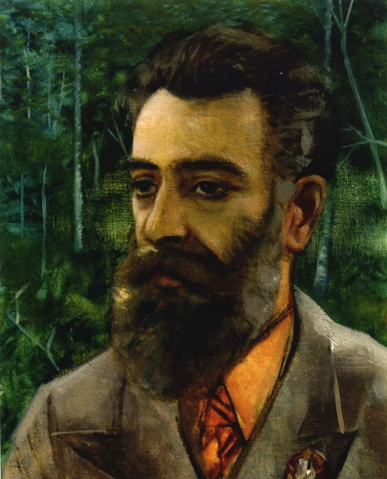 1930-е Портрет О.Ю. Шмидта. Х, м. 56 x 47 см  Запорж ХМ (Москва) (565x700, 143Kb)