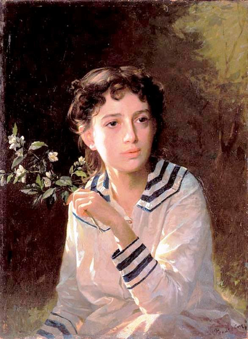 Опанас  окачевский.Портрет дочери художника. (512x700, 369Kb)