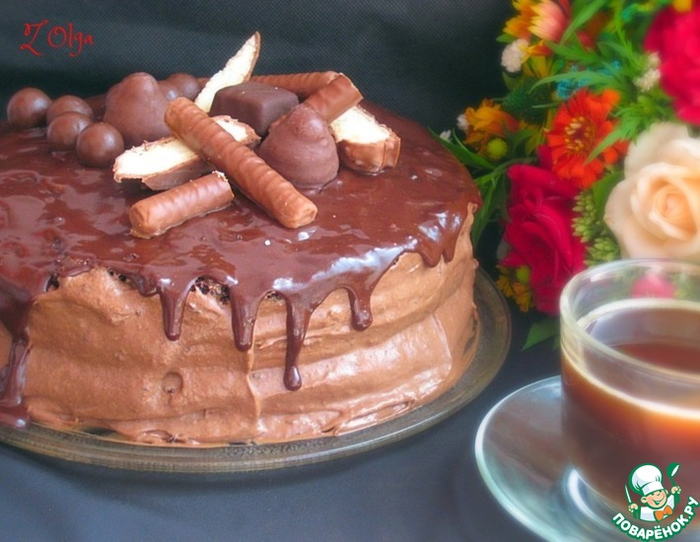 Торт с шоколадно-банановым кремом (700x542, 378Kb)