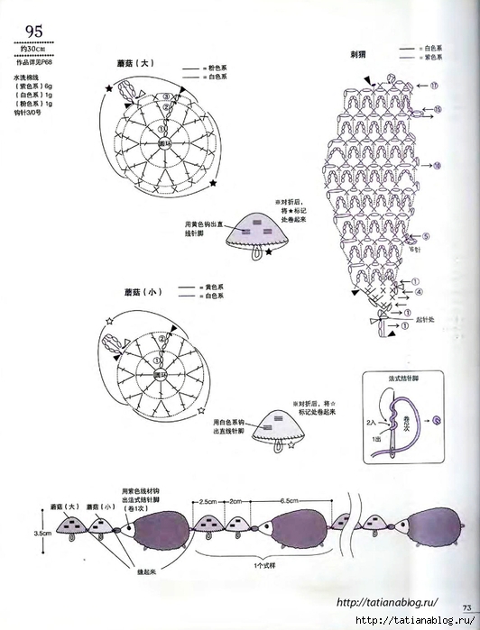 Asahi Original - Crochet Edging&Braid 100 6 (Chinese).page73 copy (532x700, 180Kb)