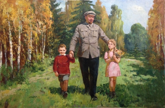 Ленин и дети картина