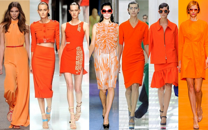 Ярко оранжевая одежда
