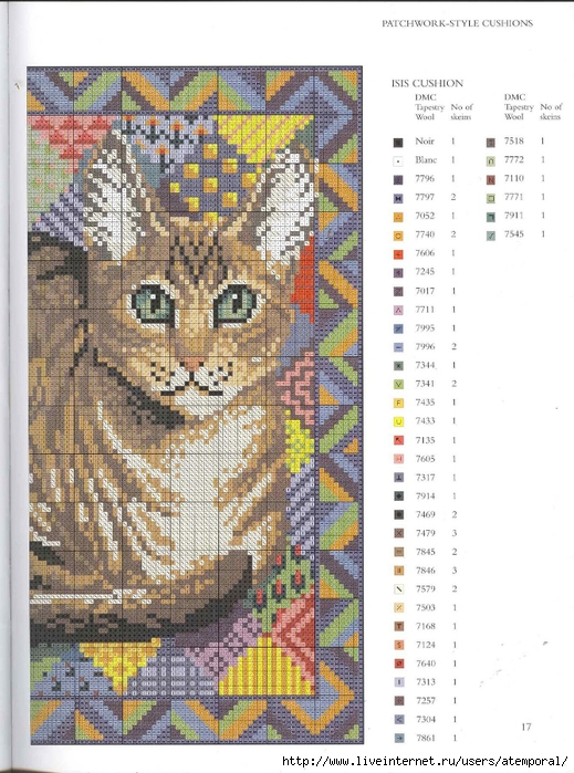 CATS NEEDLEPOINT CATS. (14) (519x700, 308Kb)