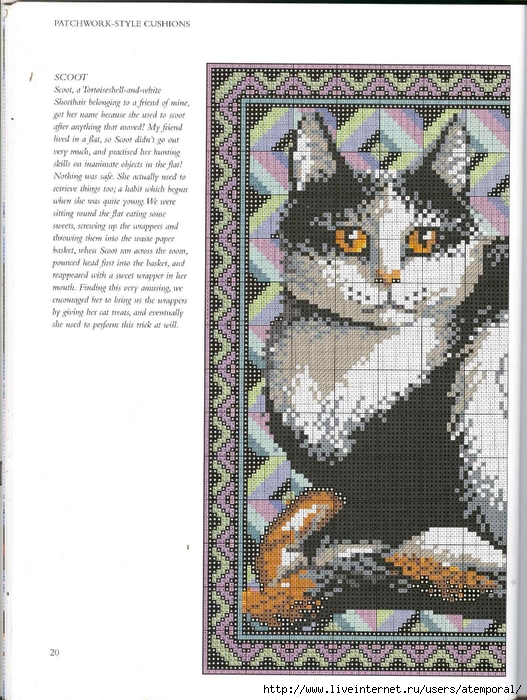 CATS NEEDLEPOINT CATS. (17) (527x700, 314Kb)