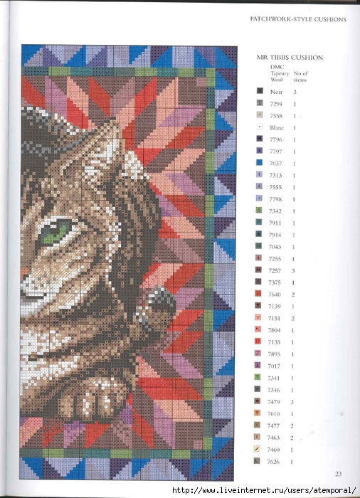 CATS NEEDLEPOINT CATS. (20) (506x700, 292Kb)