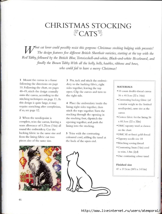 CATS NEEDLEPOINT CATS. (43) (529x700, 202Kb)