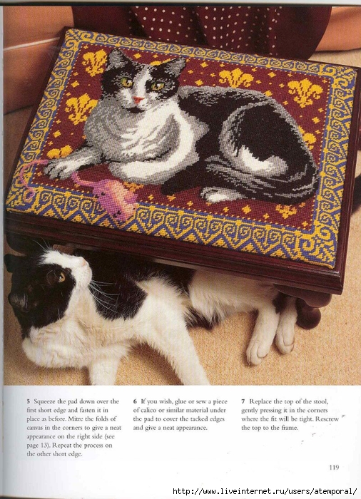 CATS NEEDLEPOINT CATS. (116) (506x700, 349Kb)