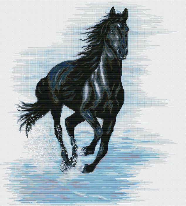 Чорный конь (634x700, 571Kb)