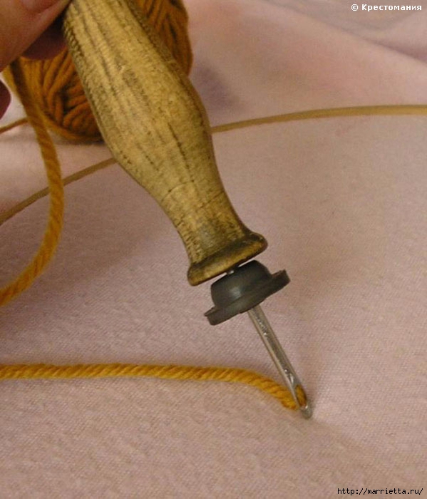 Вышивка ковровой техникой с помощью специальной иглы (8) (599x700, 236Kb)