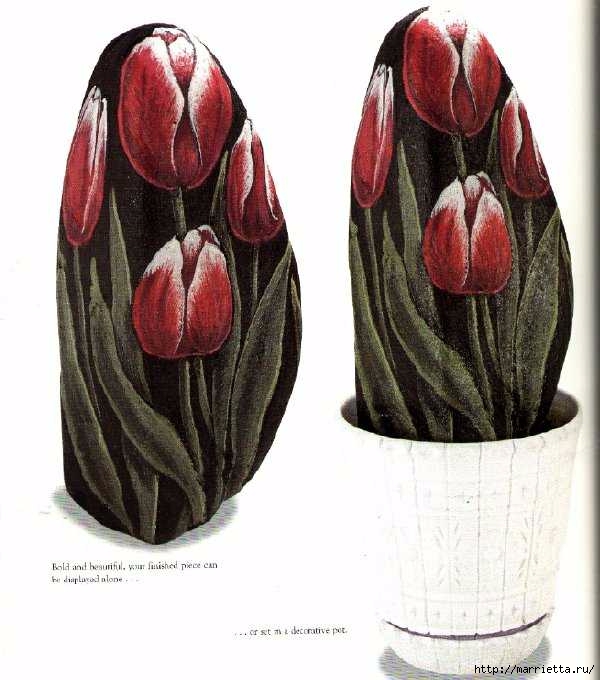 Тюльпаны на камне. Техника росписи (9) (600x680, 165Kb)