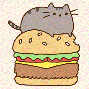 Pusheen on a burger ouo (309x309, 27Kb)
