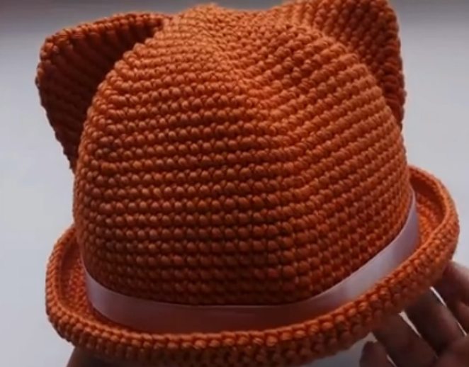 МК-описание шляпки с ушками кошки Crochet Cat Hat - Ярмарка СМ - Страна Мам