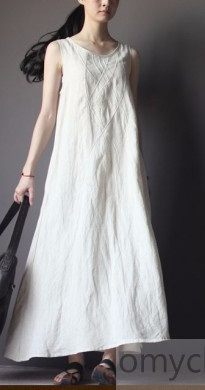 White_linen_sundress_A_line_maxi_dresses_summer_linen_clothing1_3 (205x390, 49Kb)