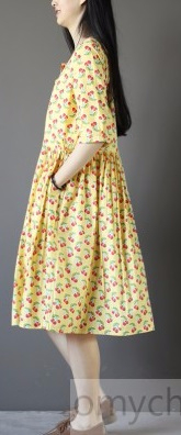 Yellow_cotton_sundresses_oversize_fit_flare_summer_dress_half_sleeve1_3 (165x396, 70Kb)