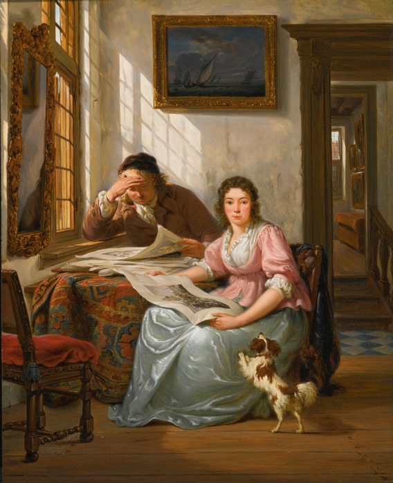5961881_Interior_With_a_Collector_and_His_Wife_Kollekcioner_i_ego_jena (568x700, 295Kb)