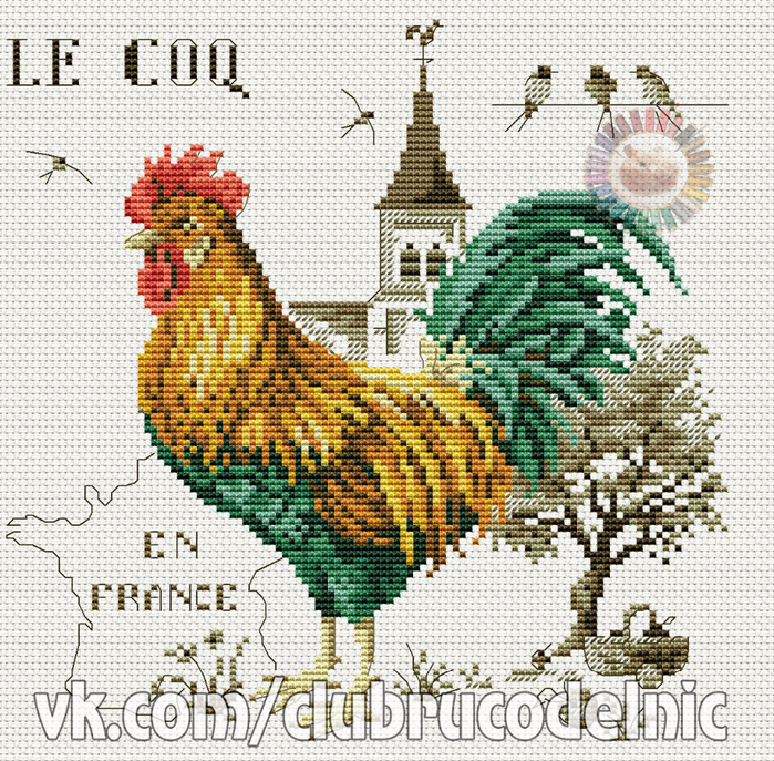 Quel Coq (700x687, 725Kb)