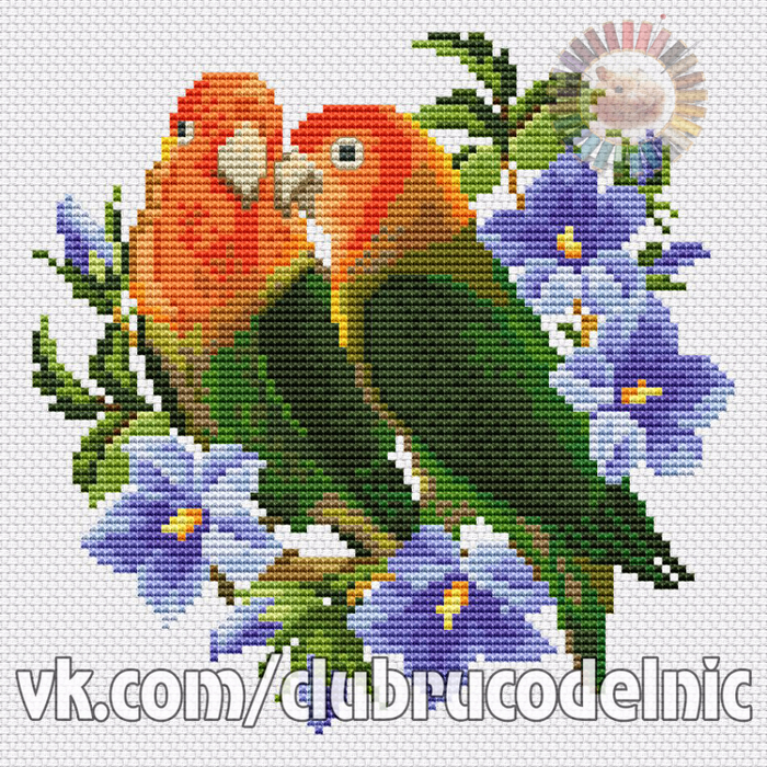 Lovebirds (700x700, 772Kb)