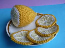 Лимон амигуруми. Схема вязания крючком.