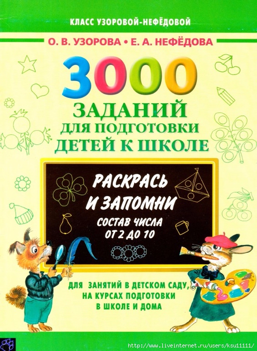 числа от 0 до 10.школа