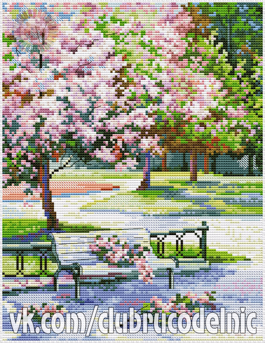 Spring in the Park (542x700, 733Kb)