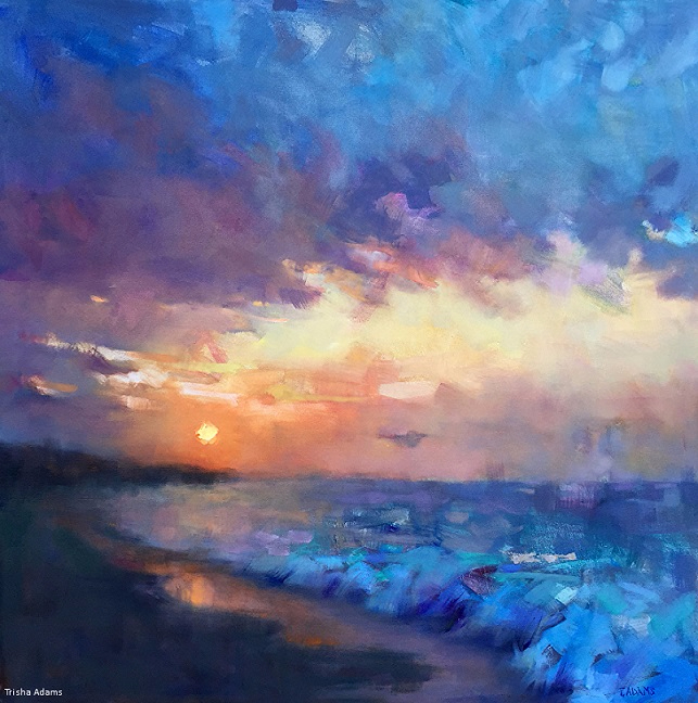 Sunset at the Beach (643x648, 418Kb)