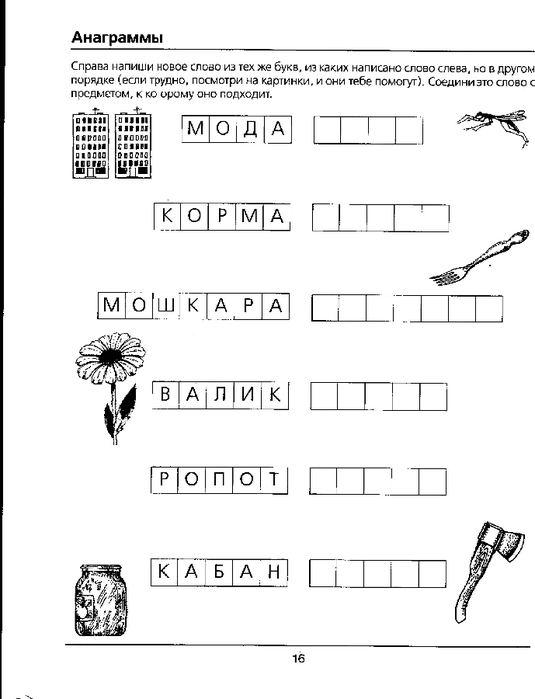 Анаграмма слова карта