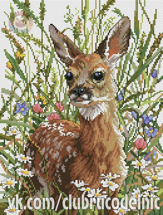 Spring Fawn (532x700, 620Kb)