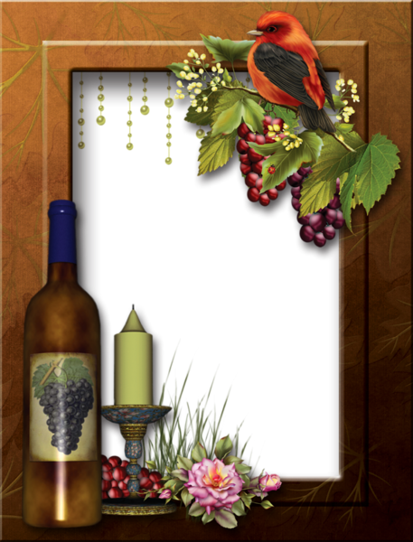 6032303_Transparent_PNG_Photo_Frame_with_Wine (457x600, 420Kb)