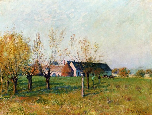 Farm to Höllenkaff, Autumn Morning.  1874 (645x490, 361Kb)
