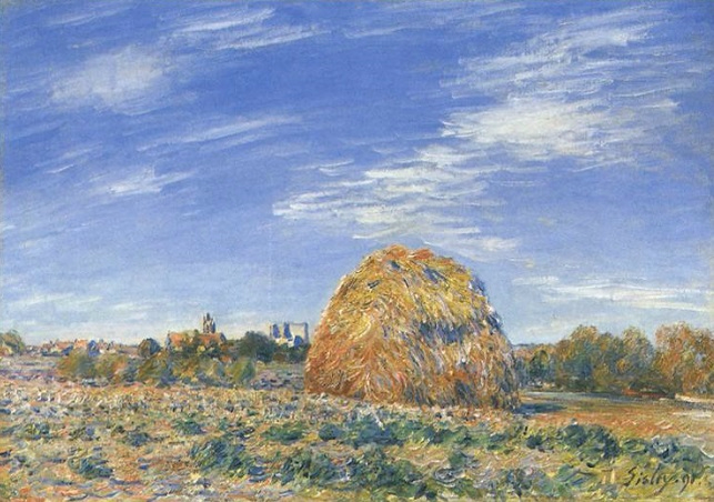 Haystacks in Moret in October (1890) (643x452, 315Kb)