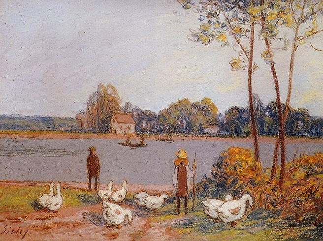++ By the river Loing - c 1896 (656x490, 462Kb)