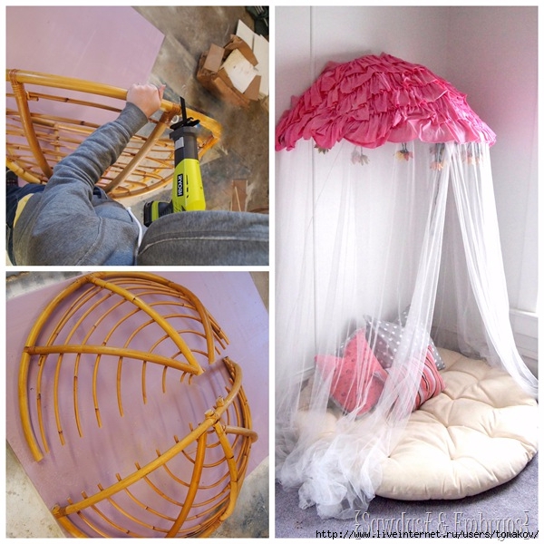Turn-a-papasan-frame-into-a-canopy-reading-nook-for-kids-Sawdust-Embryos (600x600, 241Kb)
