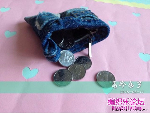 Шьем миниатюрный кошелек Джинсовые шортики (2) (500x376, 98Kb)